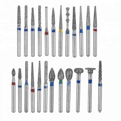 Dental materials Dental Diamond Burs Drills High Speed Handpiece Polishing Whitening Tools Dental Burs for Teeth Whitening