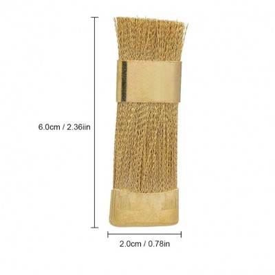 China Factory Dental Cleaning Brushes For Burs / Dental Lab Instrument / Dental Curved Brass Wire